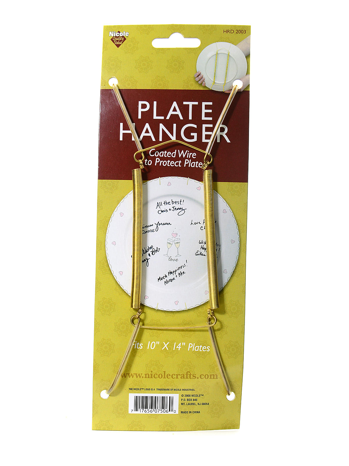 Plate Hanger 10 In. - 14 In.