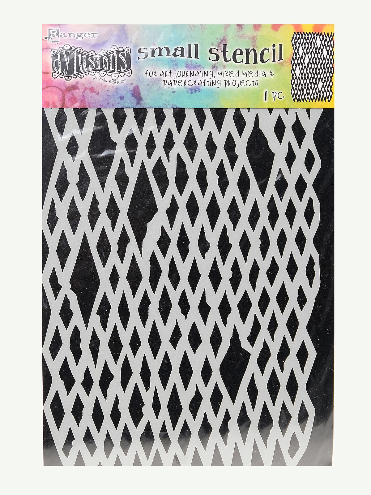 Dylusions Stencils 5 in. x 7 in. diamond in the rough