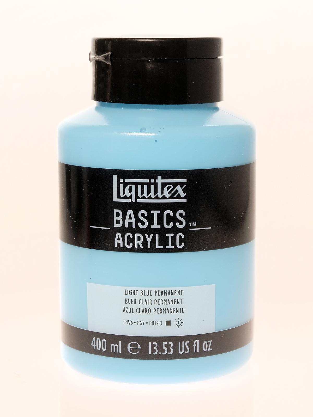 Basics Acrylics Colors light blue permanent 13.5 oz. flat cap squeeze bottle