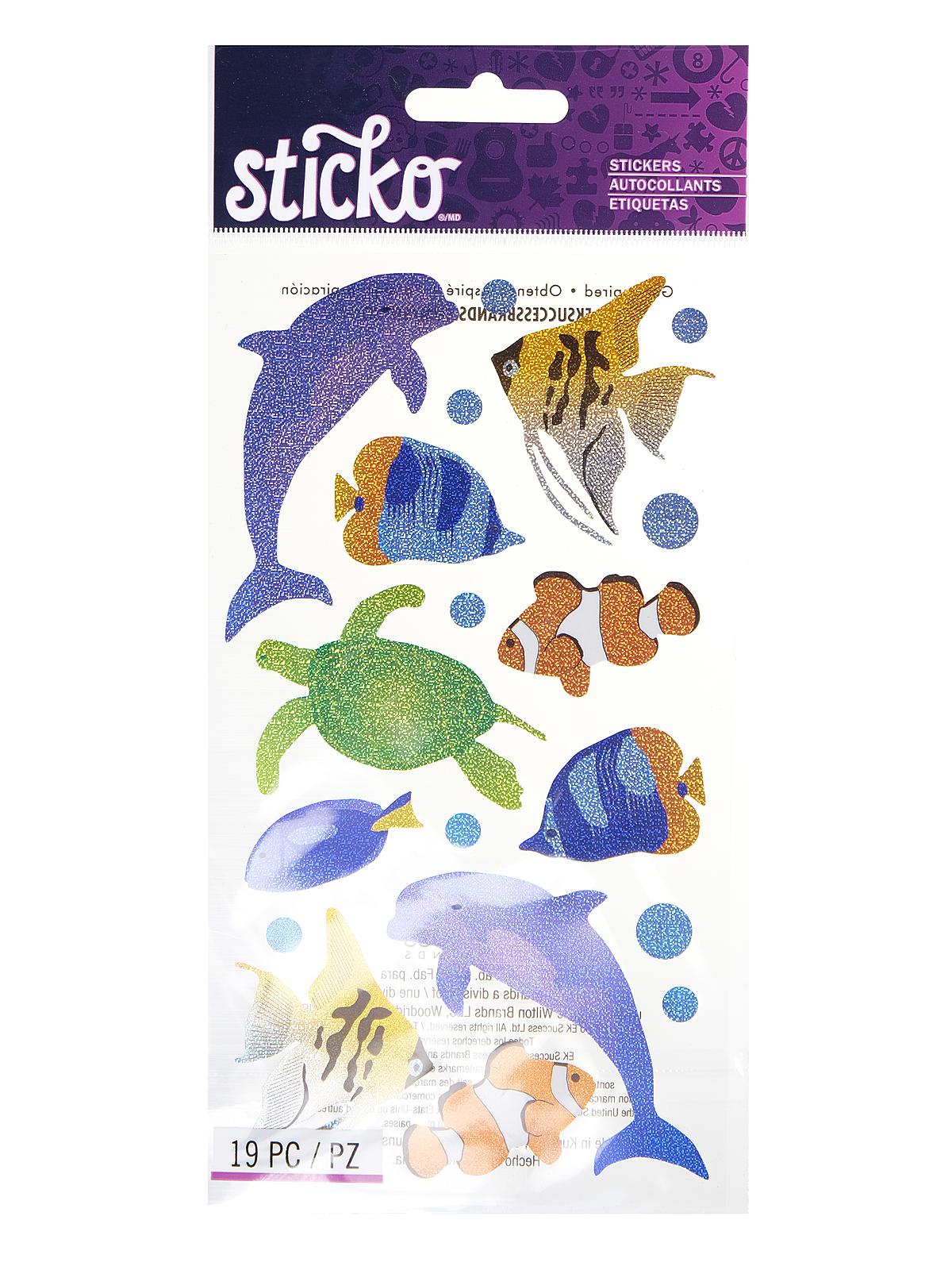 Classic Stickers sea animals 19 pieces