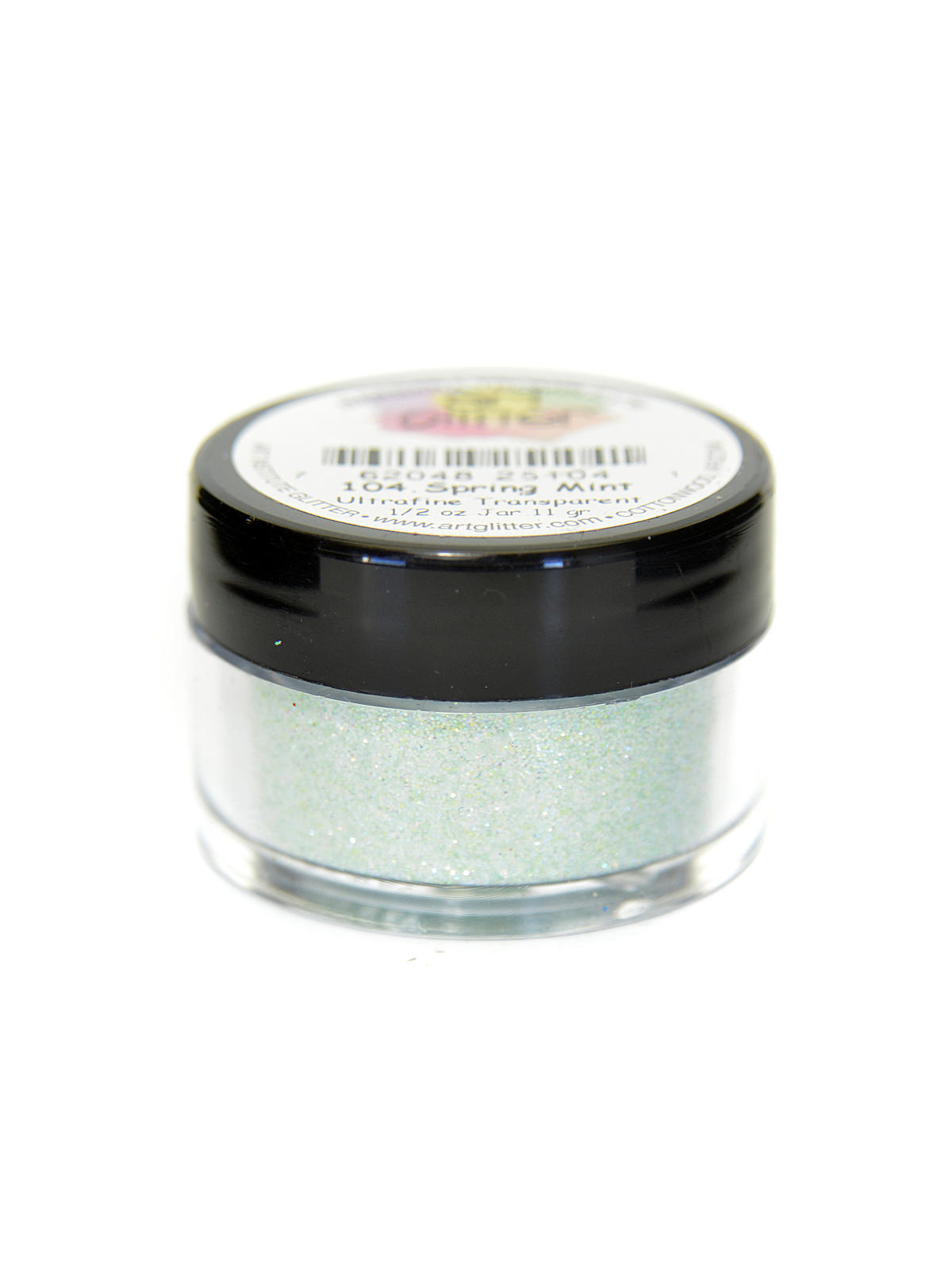 Ultrafine Transparent Glitter spring mint 1 2 oz. jar