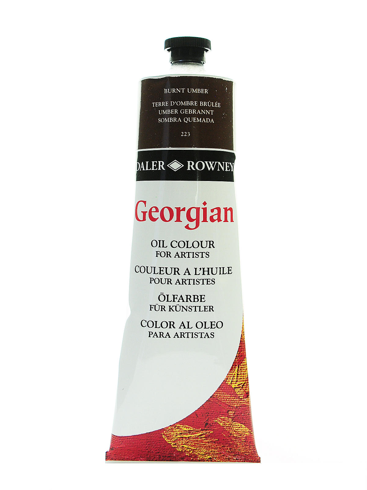 Georgian Oil Colours burnt umber 225 ml