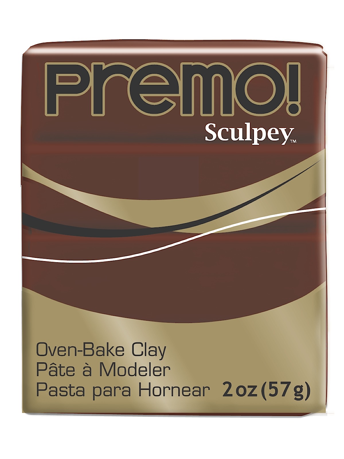 Premo Premium Polymer Clay burnt umber 2 oz.