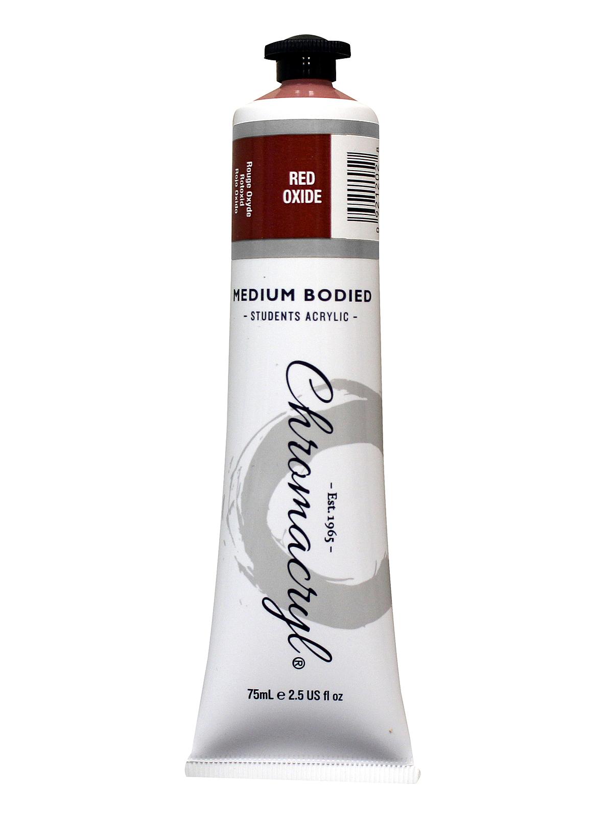 Chromacryl Students' Acrylic Paints red oxide 75 ml