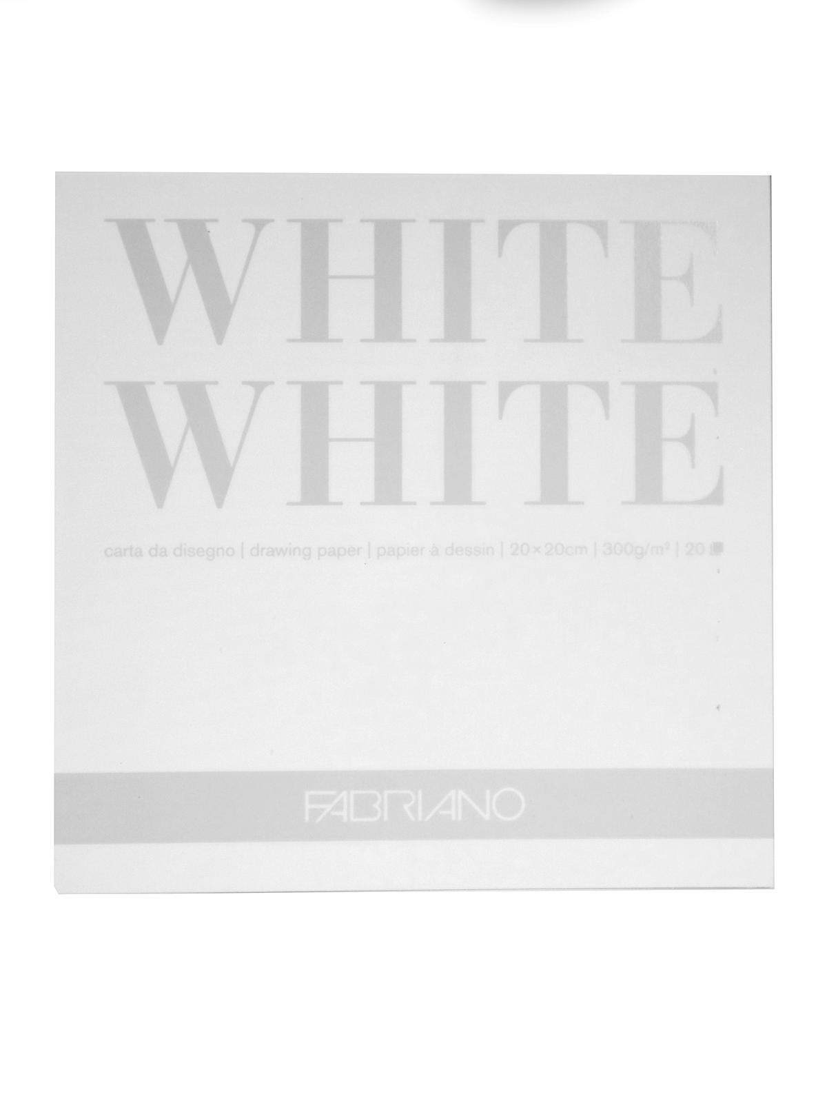 WHITE WHITE Pads 8 in. x 8 in. 300 gsm 20 pages