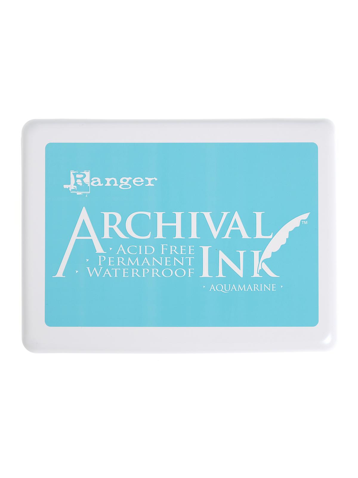 Archival Ink aquamarine 5 in. x 6 1 2 in. pad
