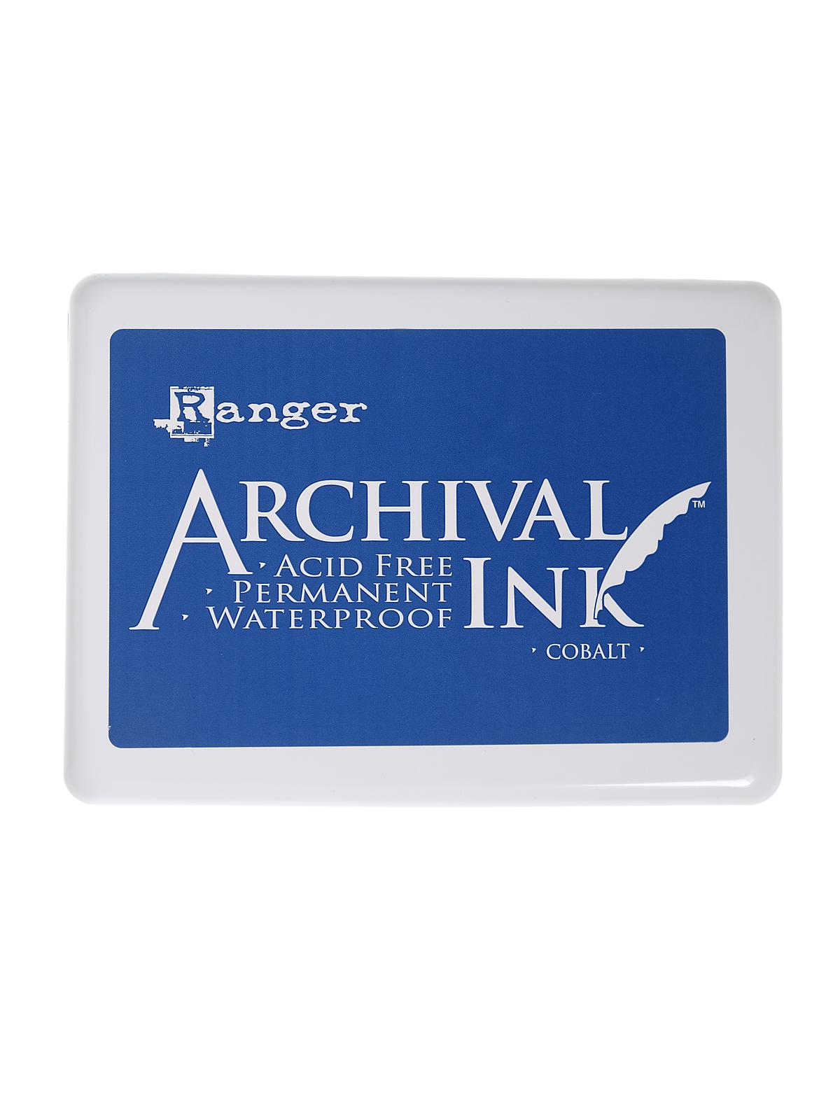 Archival Ink cobalt 5 in. x 6 1 2 in. pad