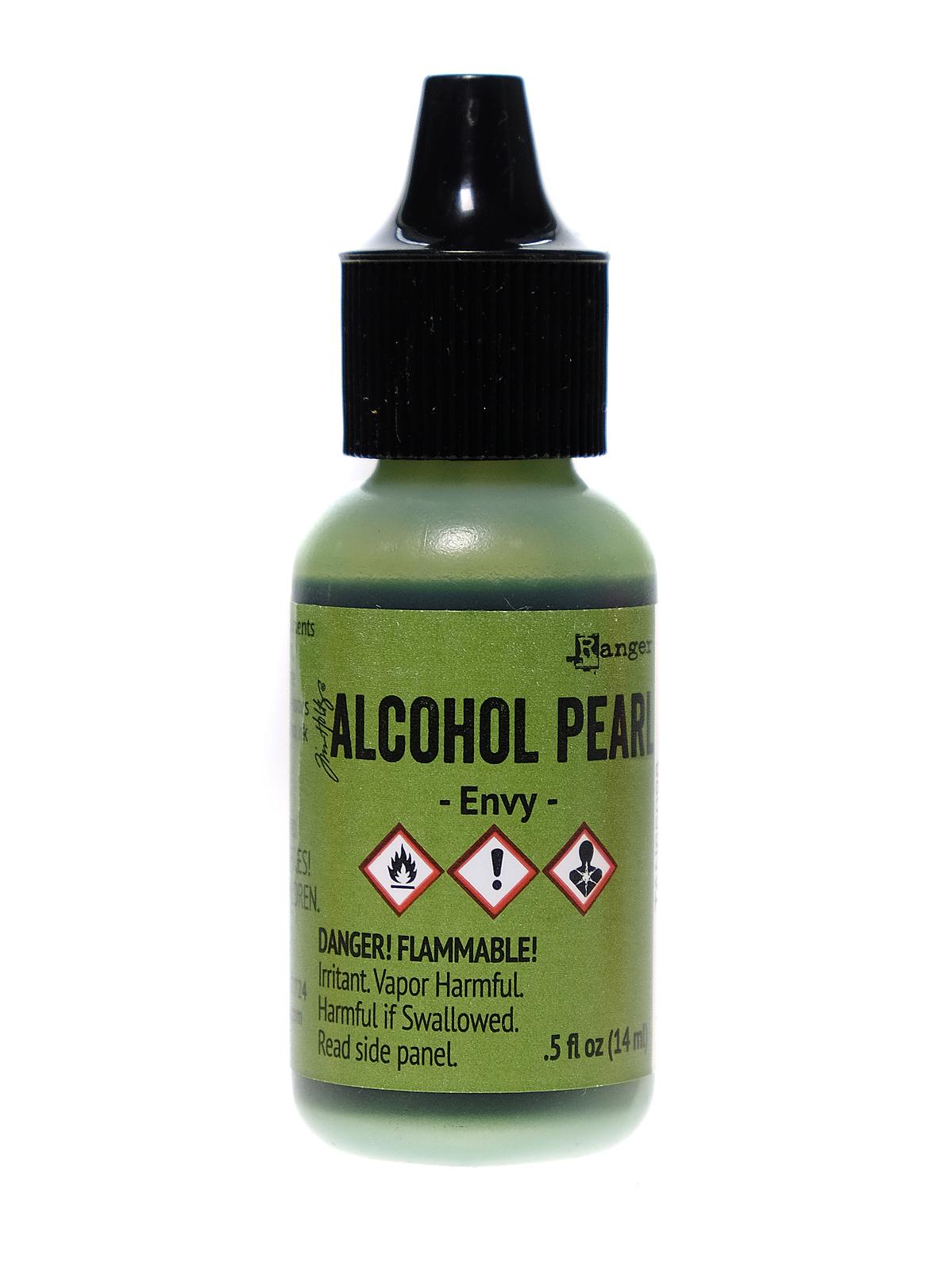 Tim Holtz Alcohol Pearls envy 0.5 oz. bottle