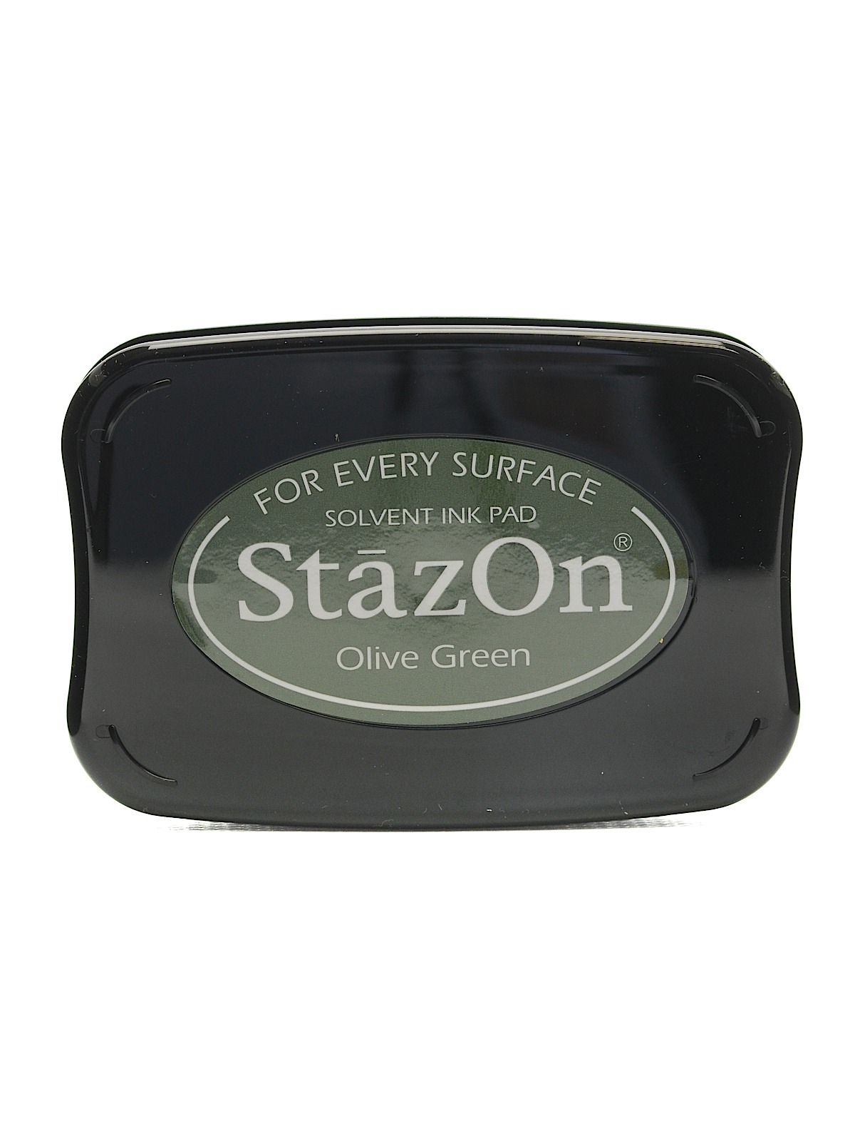 Stazon Solvent Ink Olive Green 3.75 In. X 2.625 In. Full-size Pad