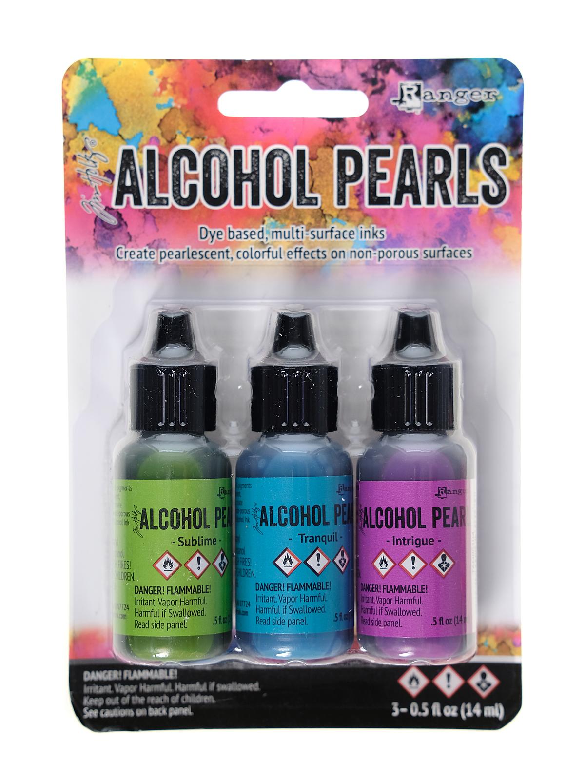 Tim Holtz Alcohol Pearl Kits #2 Sublime, Tranquil, Intrigue