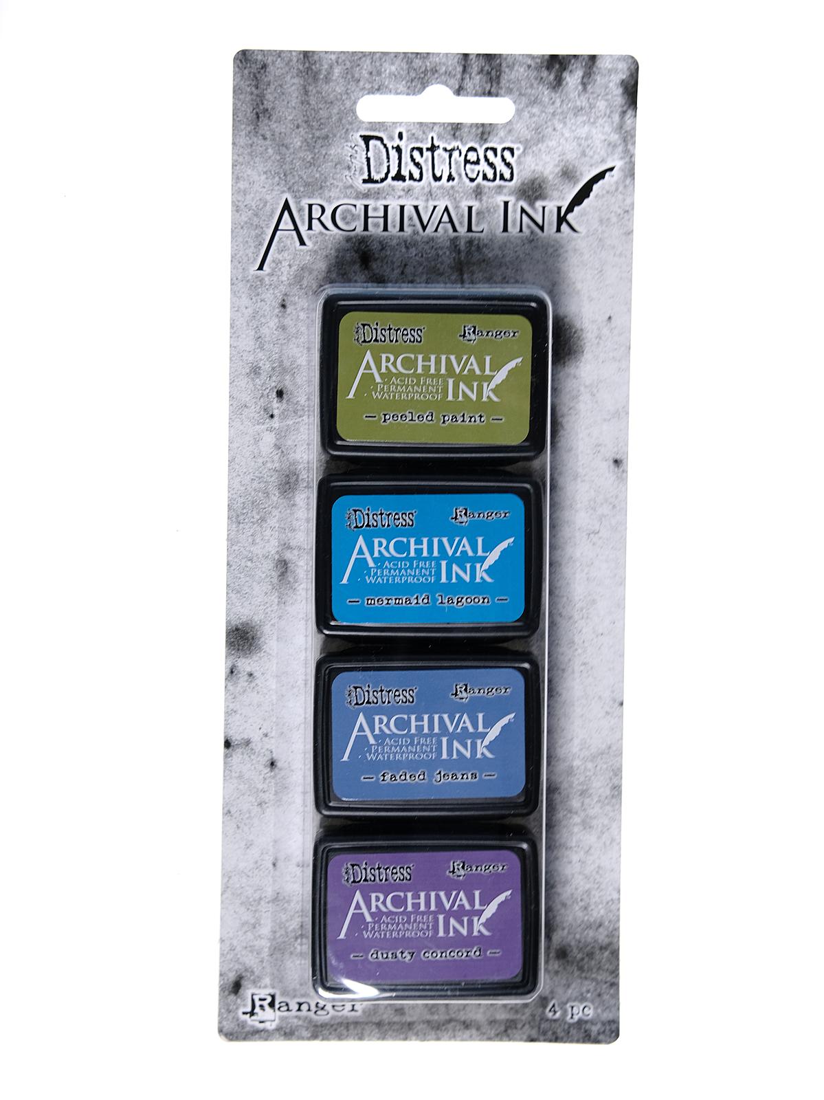 Tim Holtz Distress Archival Mini Ink Kits #2 Pack Of 4