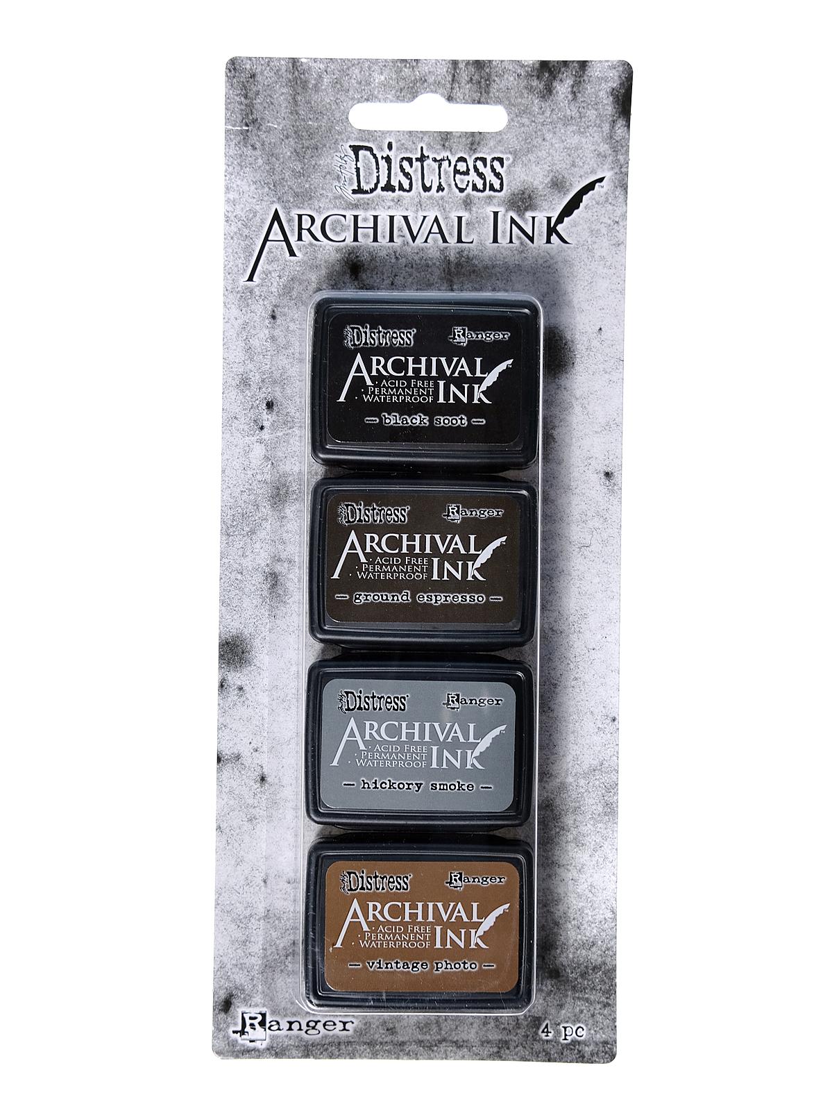 Tim Holtz Distress Archival Mini Ink Kits #3 pack of 4