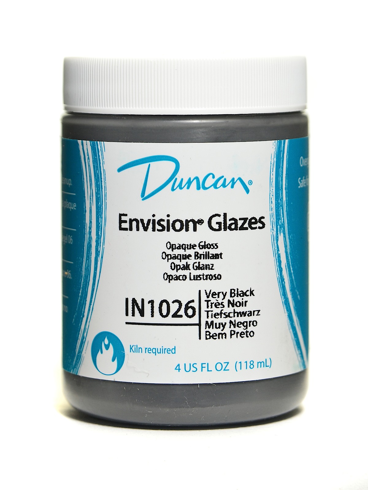 Envision Glazes Very Black Opaque 4 Oz.