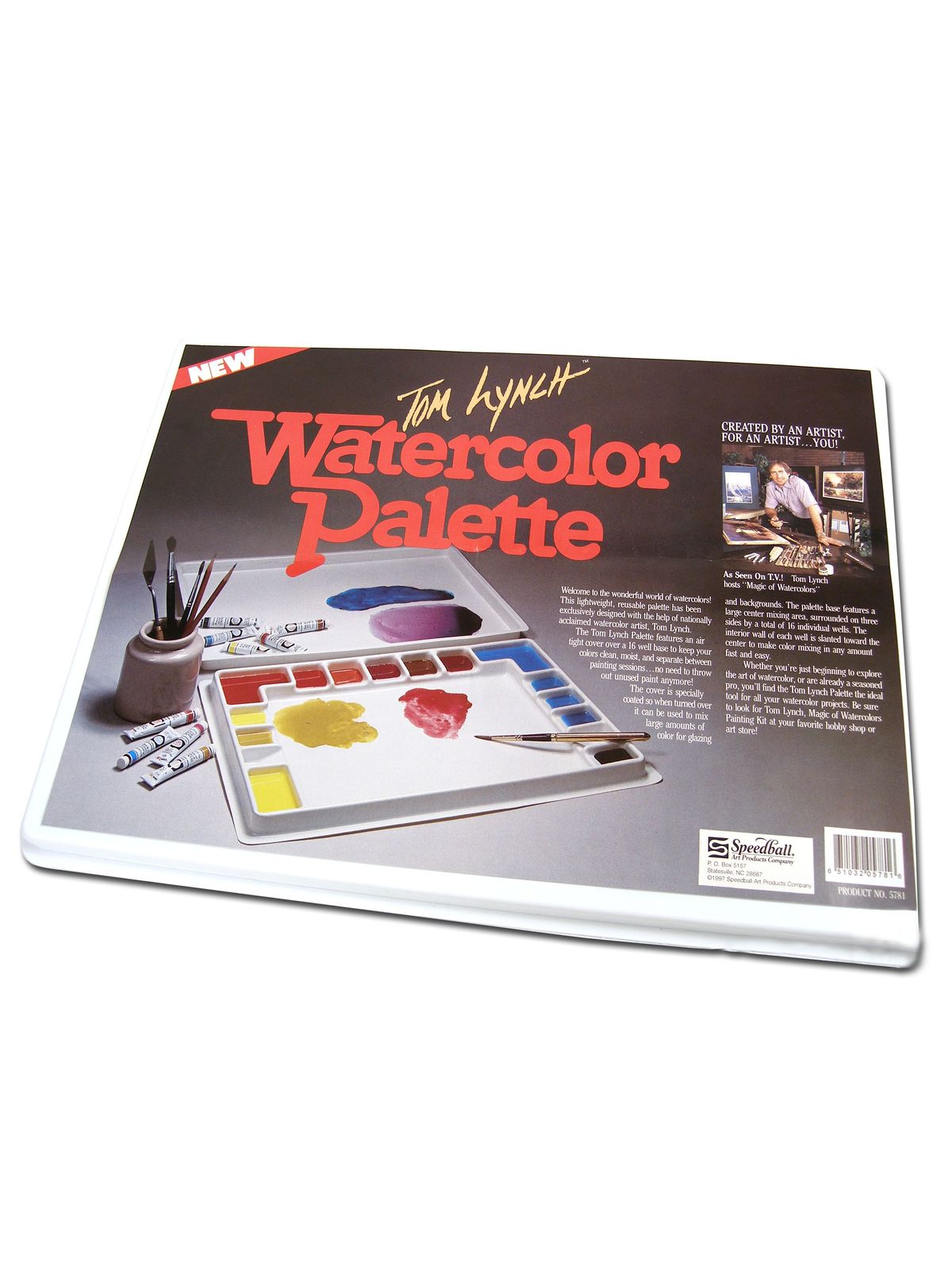 Tom Lynch Watercolor Palette palette with cover