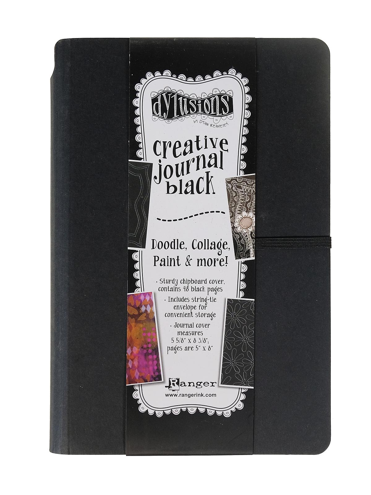 Dylusions Creative Journals 5 in. x 8 in. 48 pages black small