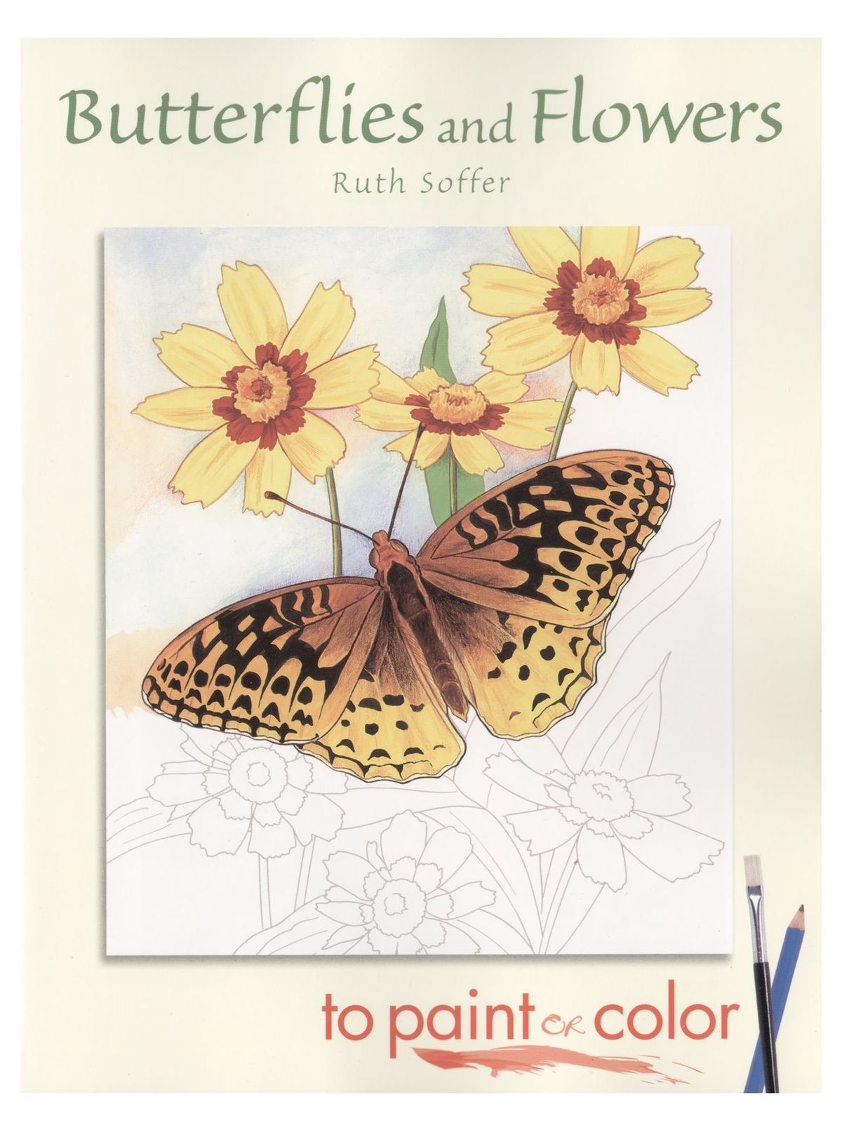 Butterflies And Flowers To Paint And Color Butterflies And Flowers To Paint And Color