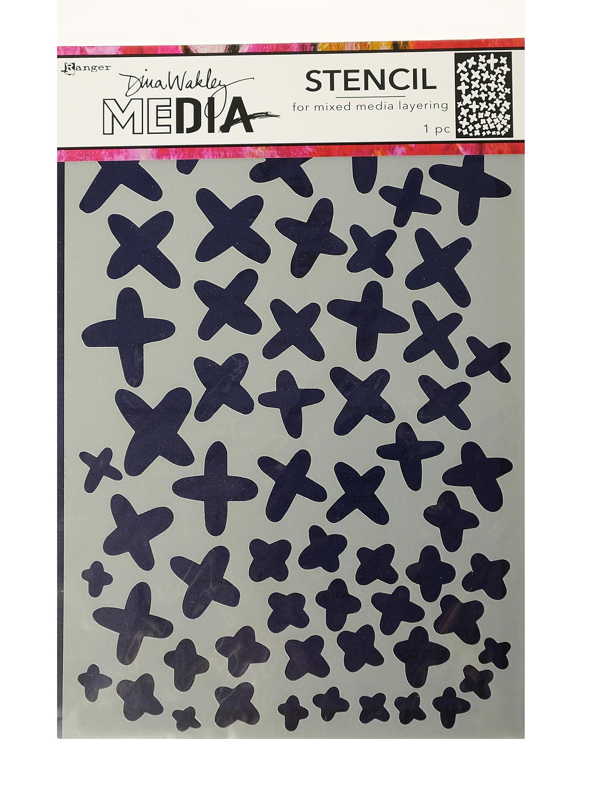 Dina Wakley Media Stencils 6 in. x 9 in. X's