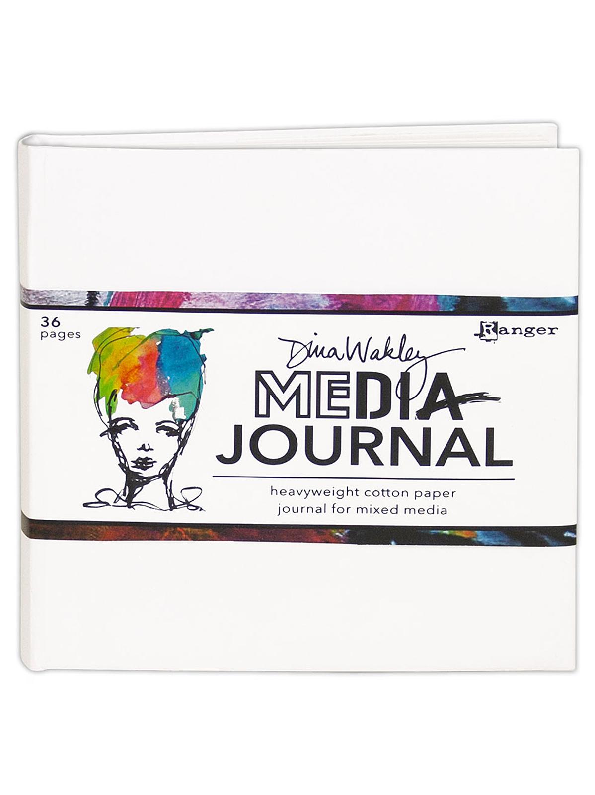 Dina Wakley Media White Journal 6 In. X 6 In. 36 Pages