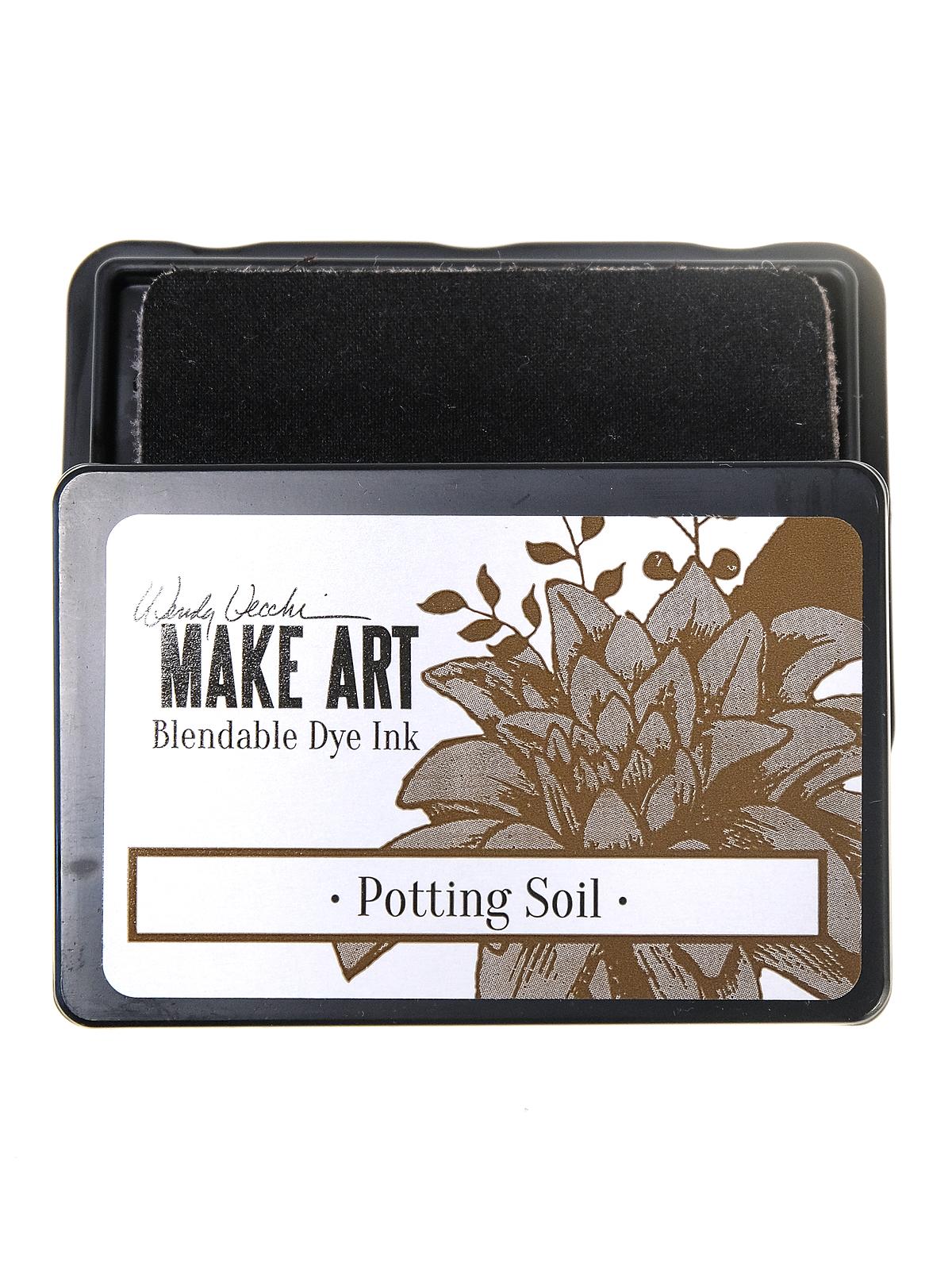 Wendy Vecchi MAKE ART Blendable Dye Inks potting soil 2 1 4 in. x 3 1 4 in. pad