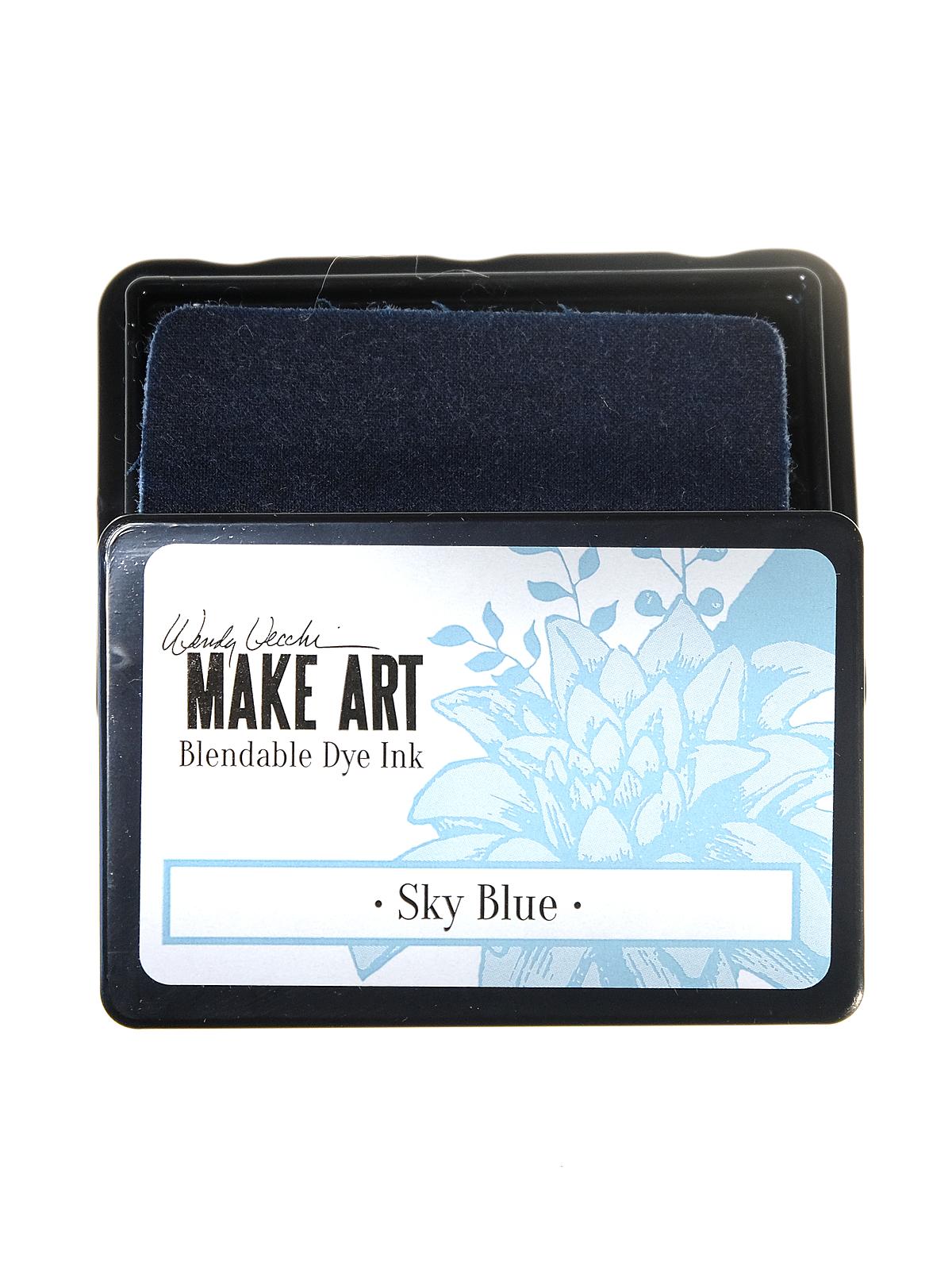 Wendy Vecchi MAKE ART Blendable Dye Inks sky blue 2 1 4 in. x 3 1 4 in. pad