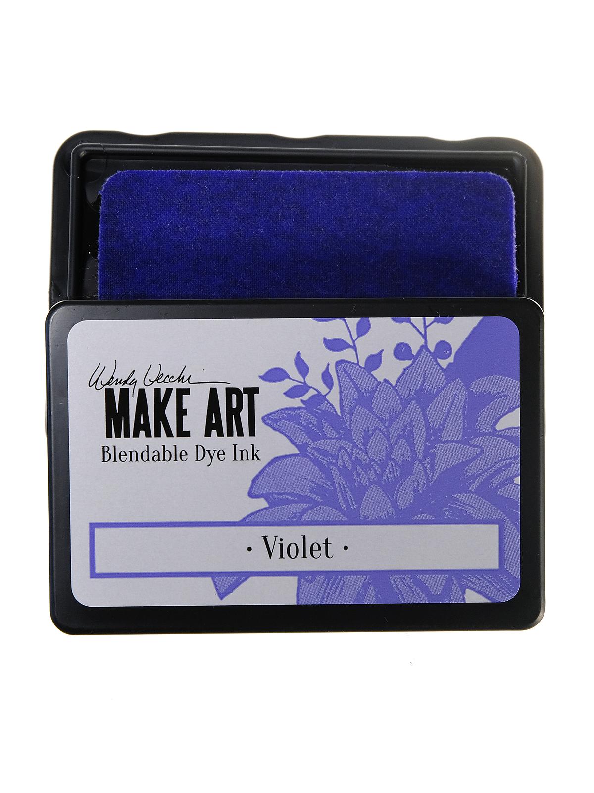 Wendy Vecchi MAKE ART Blendable Dye Inks violet 2 1 4 in. x 3 1 4 in. pad