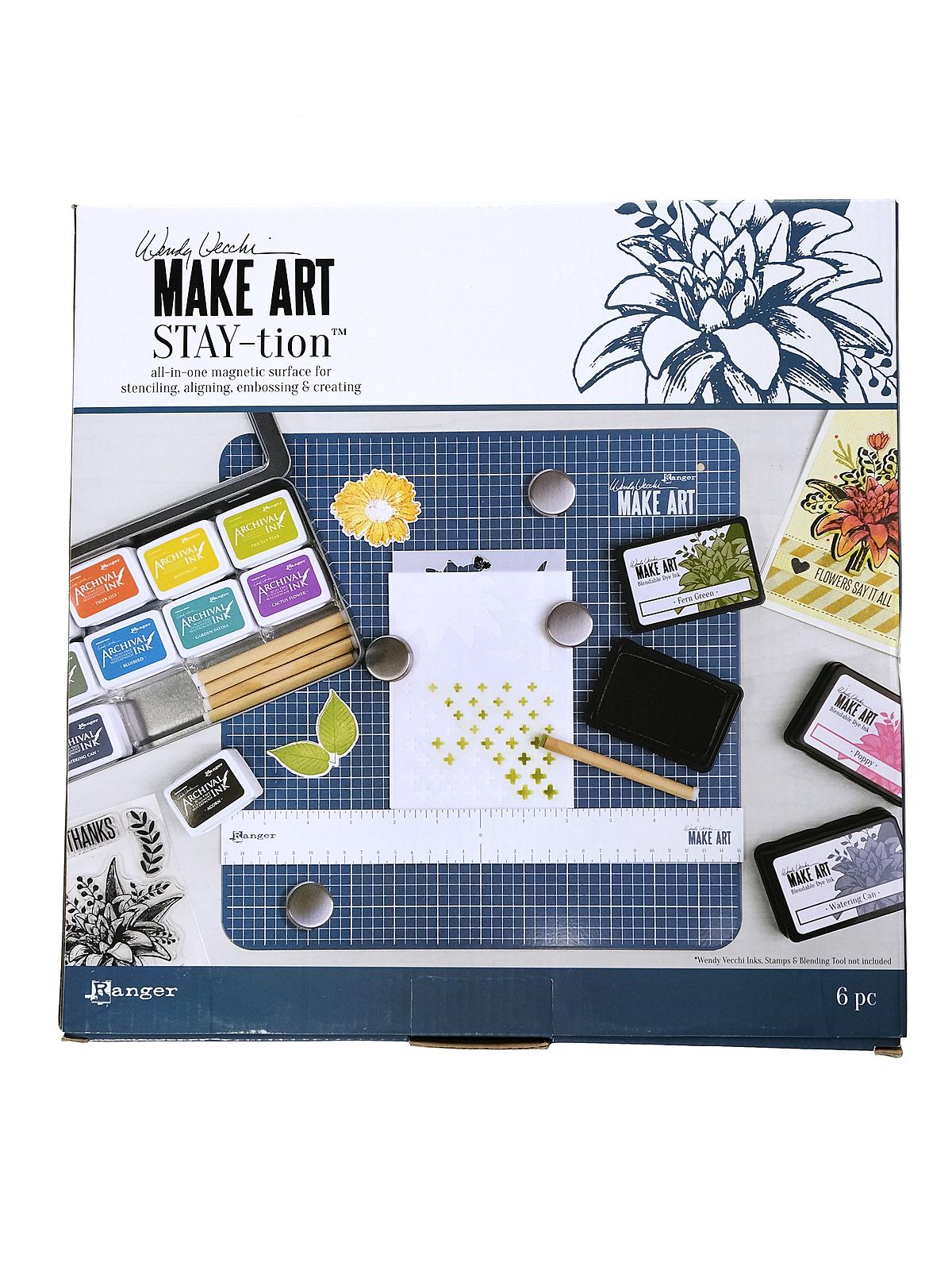 Wendy Vecchi MAKE ART Stay-tion 12 in. x 12 in. each