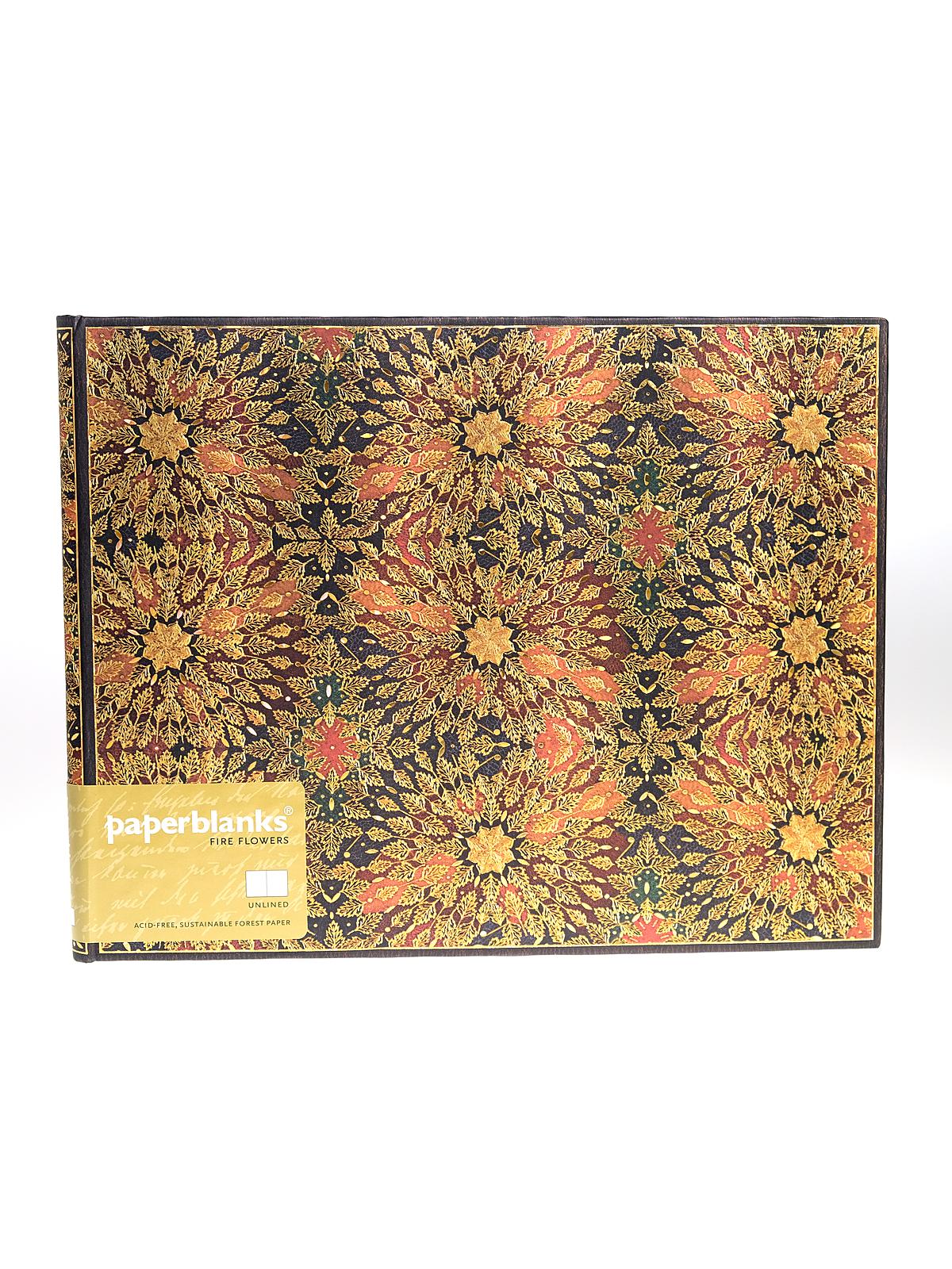 Fire Flowers Guest Book 9 in. x 7 in. 144 pages, unlined