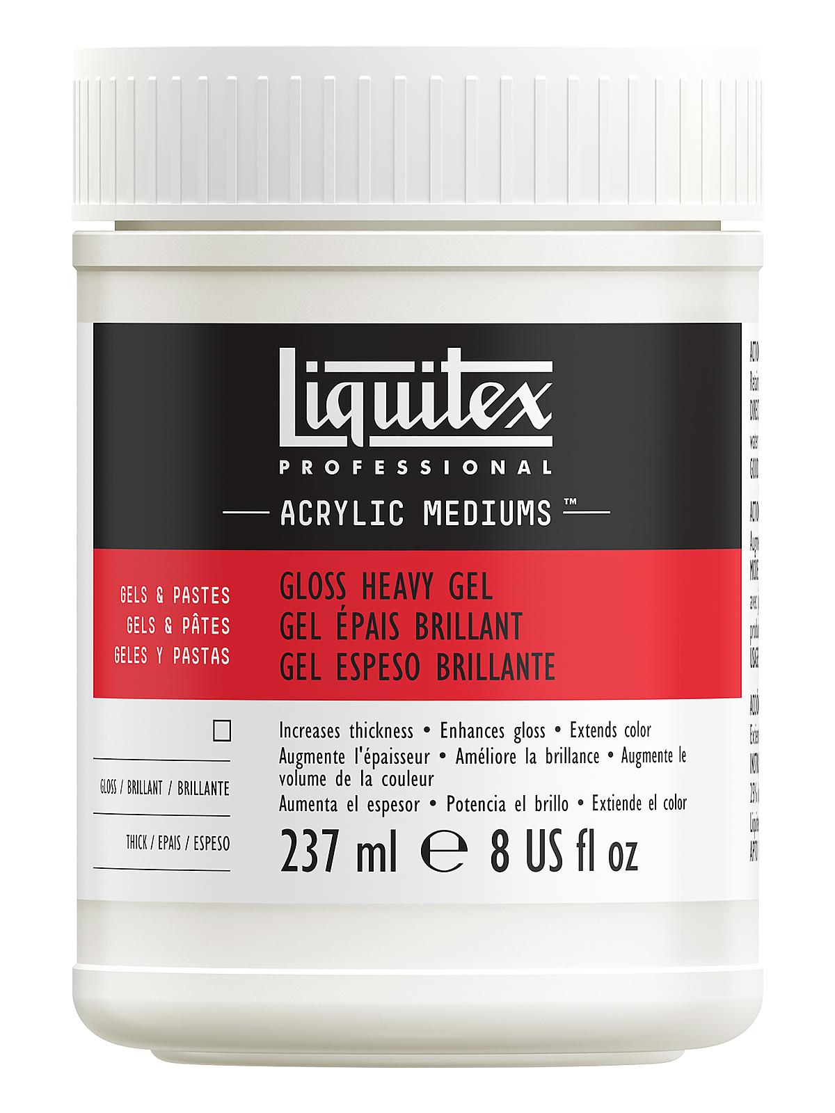 Acrylic Gloss Heavy Gel Medium 8 oz.