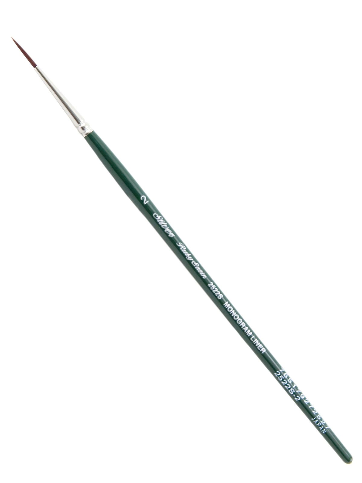 Ruby Satin Series Synthetic Brushes Short Handle 2 liner 2522S