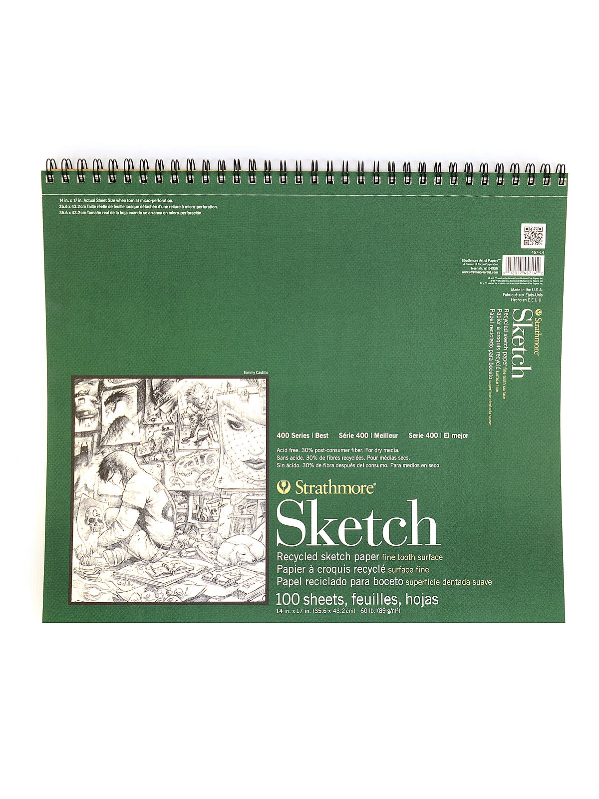 Series 400 Premium Recycled Sketch Pads 14 in. x 17 in. 100 sheets