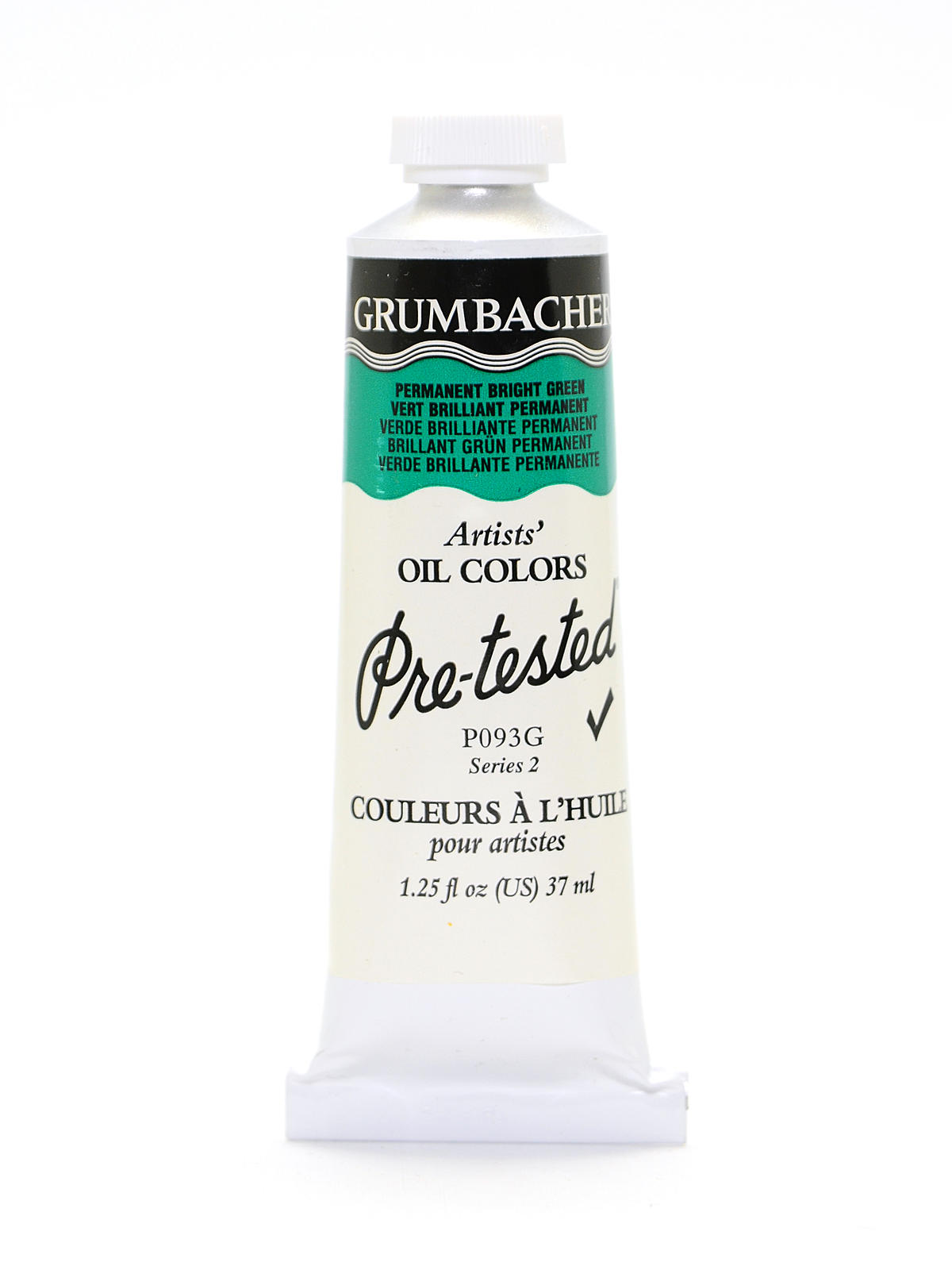 Pre-Tested Artists Oil Colors permanent bright green P093 1.25 oz.