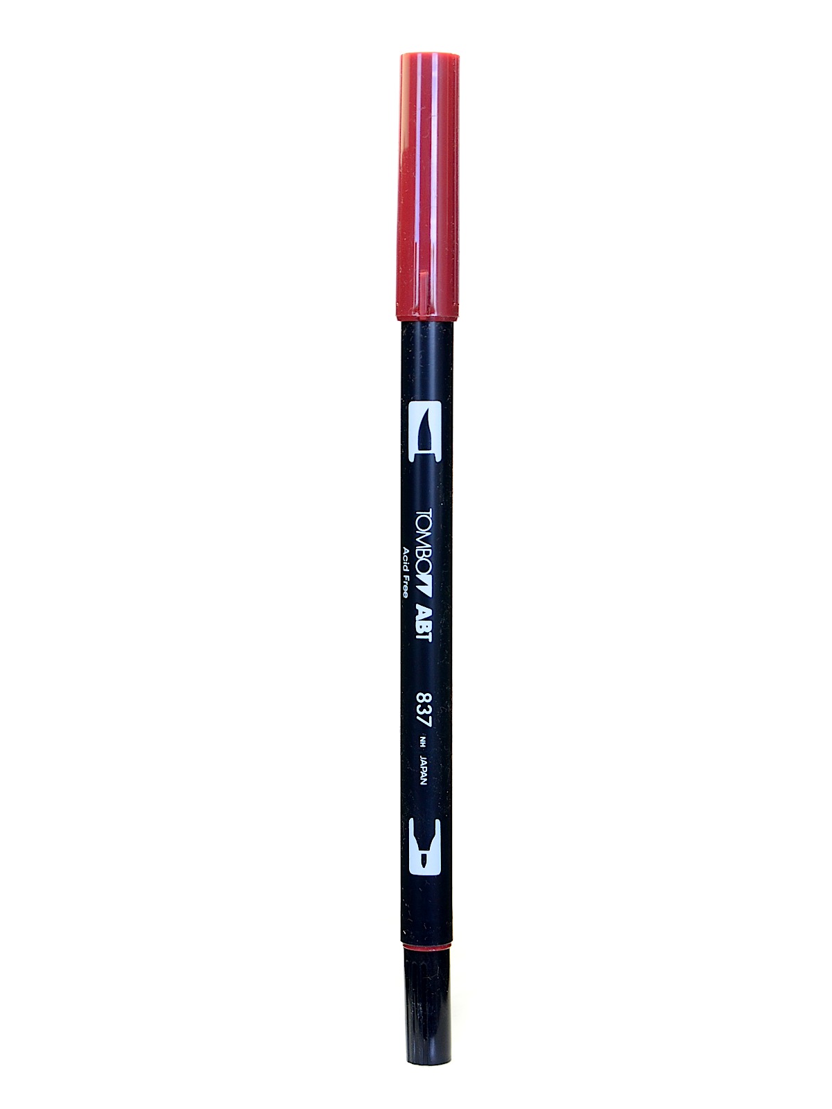 Dual End Brush Pen wine red 837