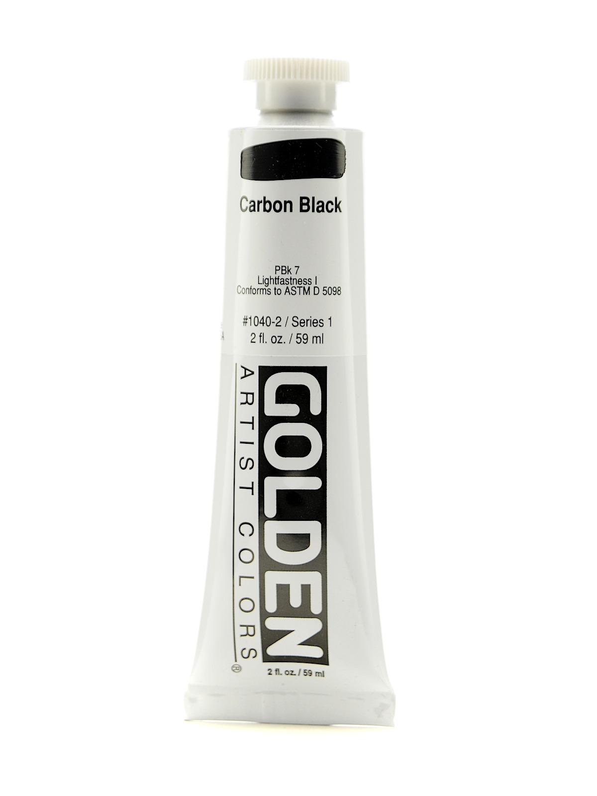 Heavy Body Acrylics carbon black 2 oz.