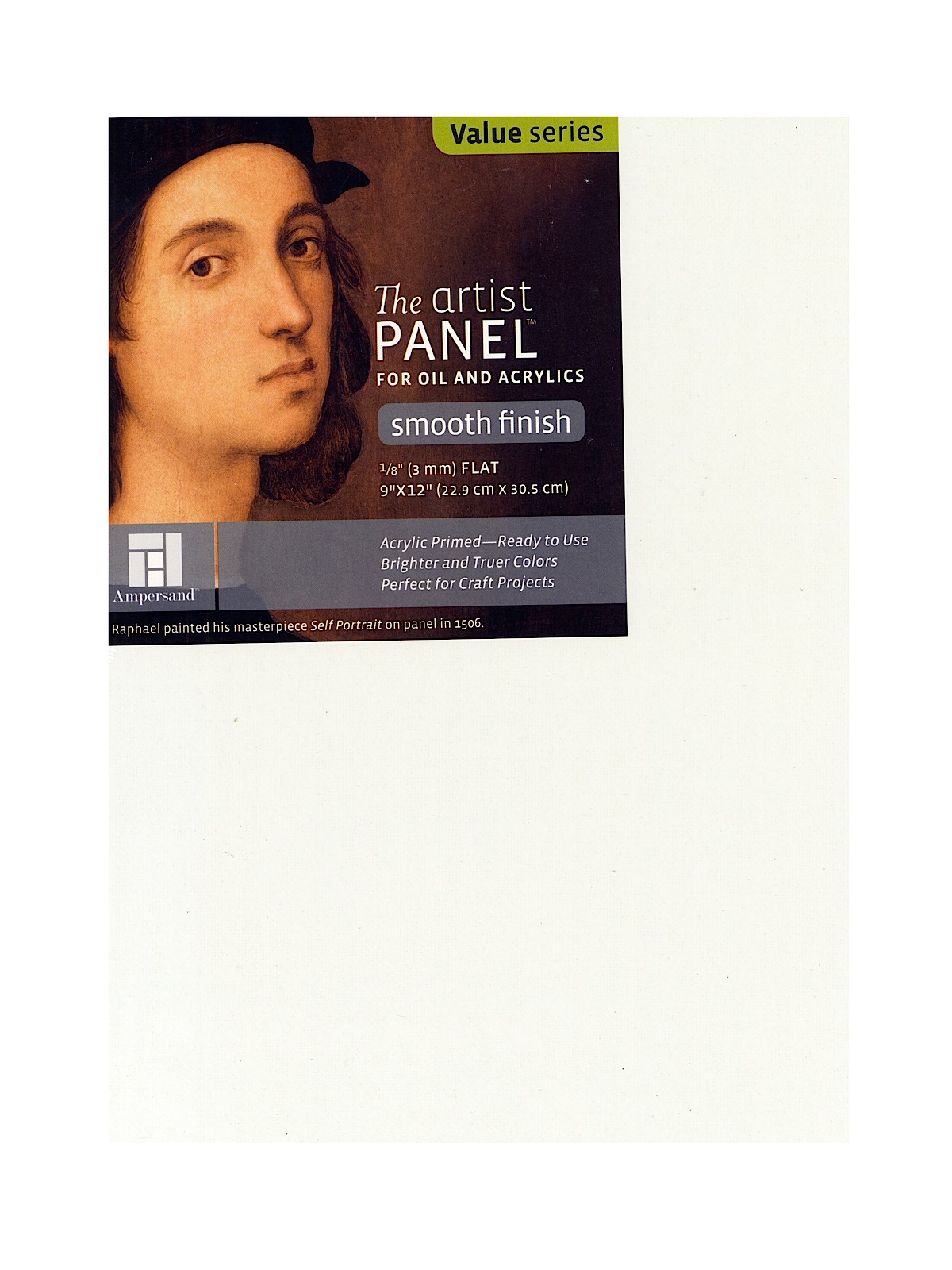 The Artist Panel Primed Smooth Flat Profile 9 in. x 12 in. 1 8 in.