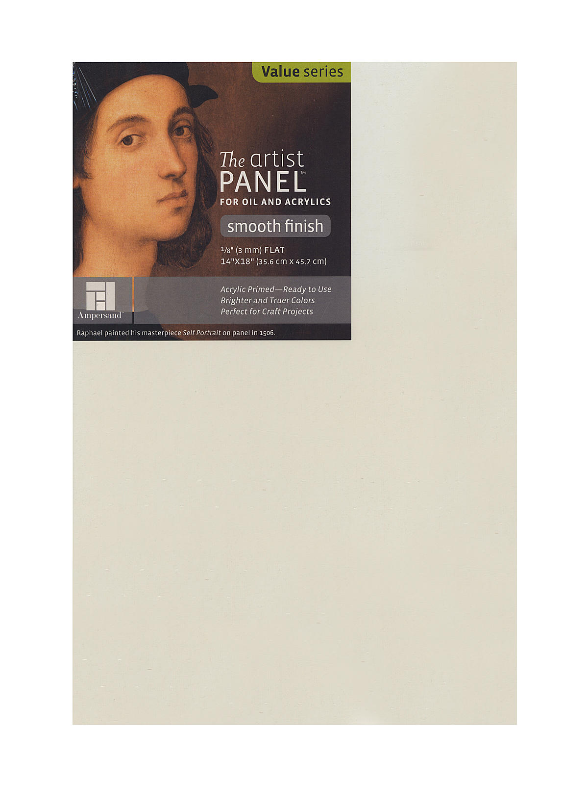 The Artist Panel Primed Smooth Flat Profile 14 in. x 18 in. 1 8 in.