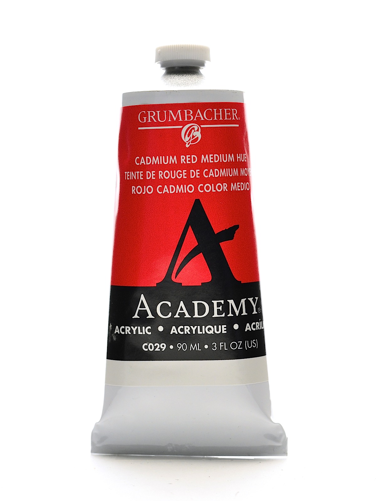 Academy Acrylic Colors Cadmium Red Medium Hue 3 Oz. (90 Ml)