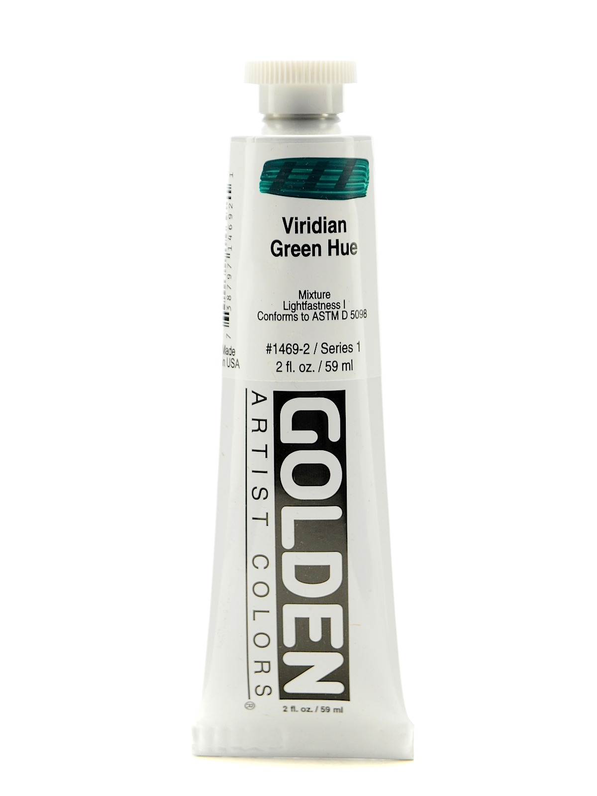Heavy Body Acrylics historical viridian green hue 2 oz.