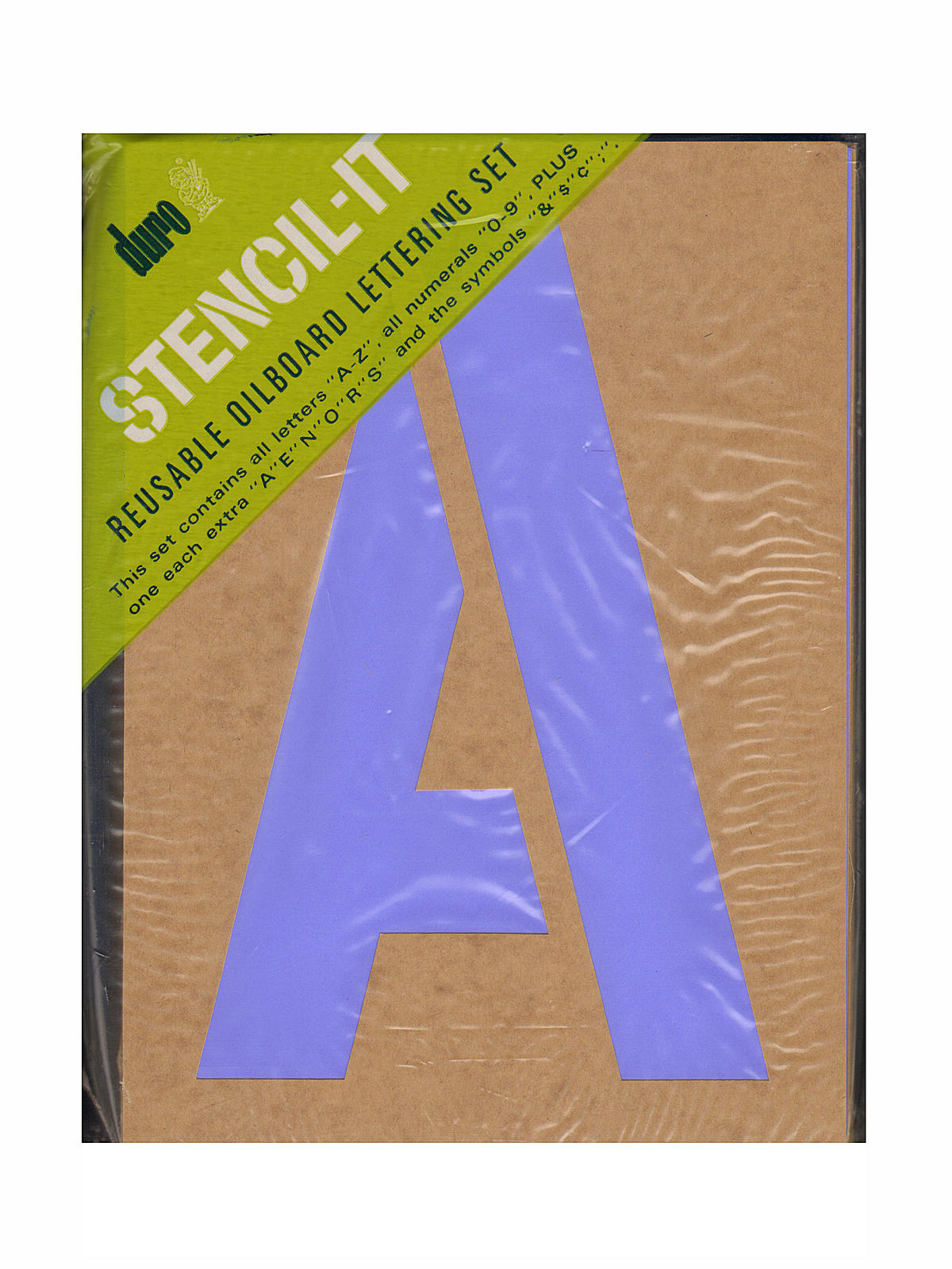 Stencil-It Reusable Oilboard Lettering Sets 12 in. 8 in.