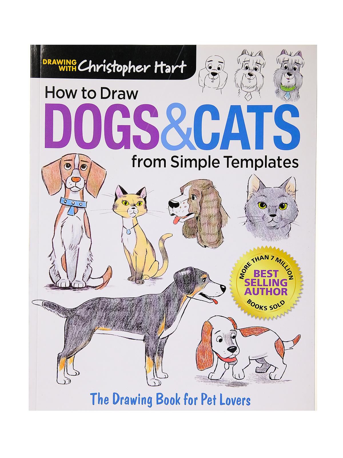 How to Draw Dogs & Cats from Simple Templates each