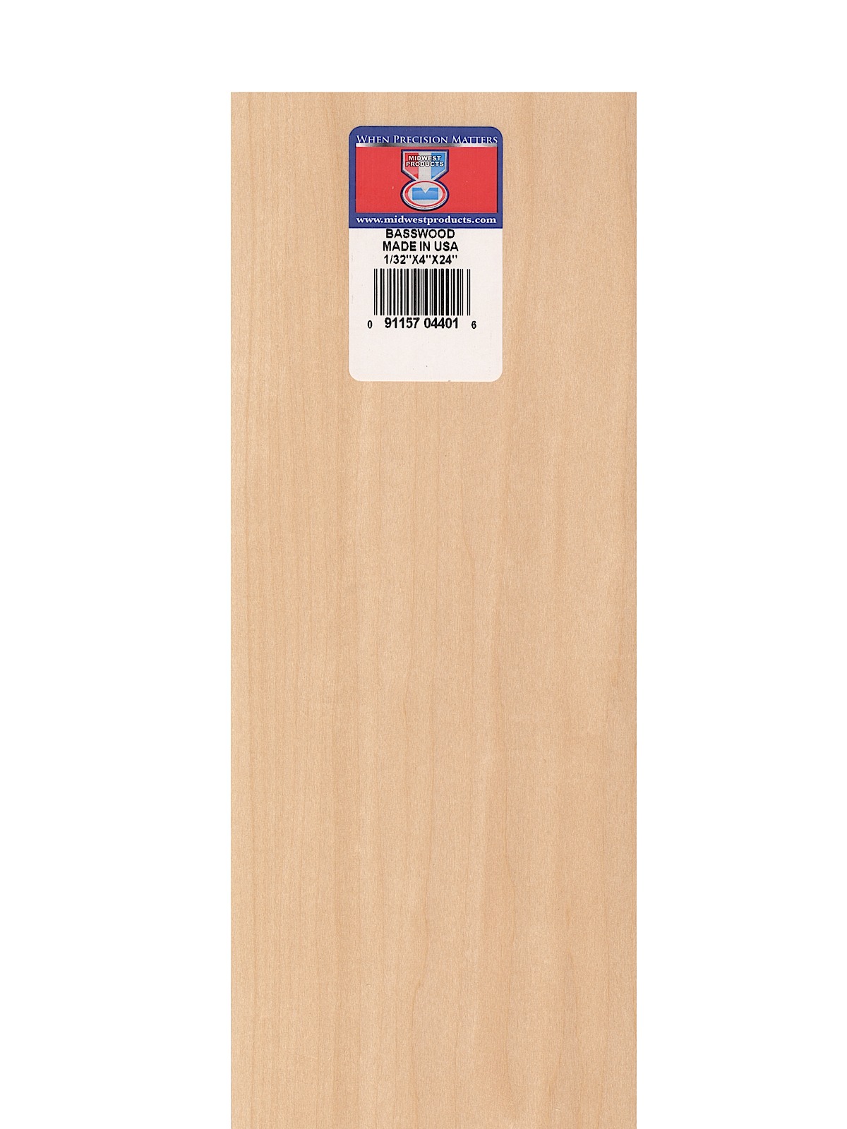 Basswood Sheets 1 32 in. 4 in. x 24 in.