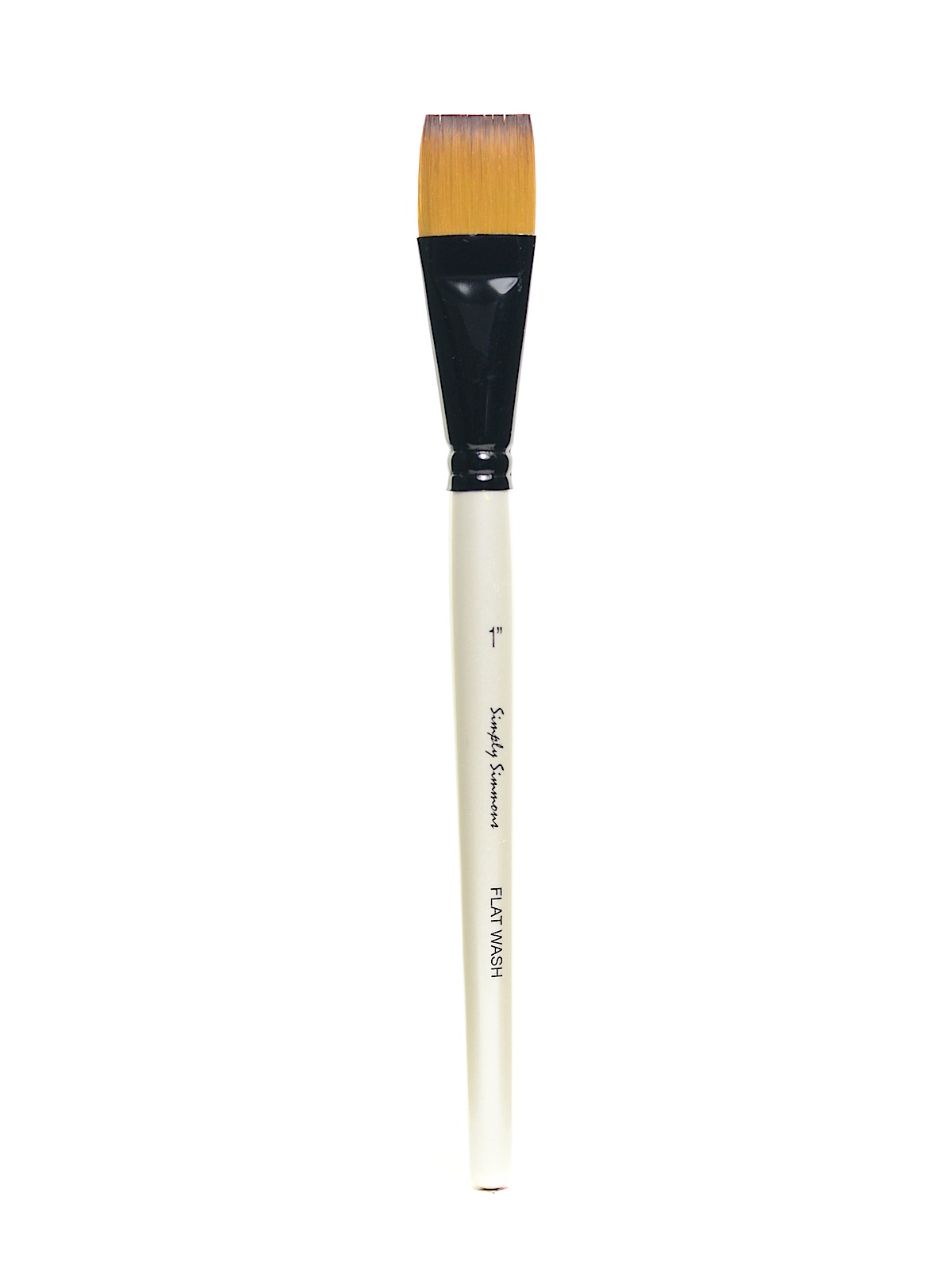Simply Simmons Short Handle Brushes flat wash 1 in.