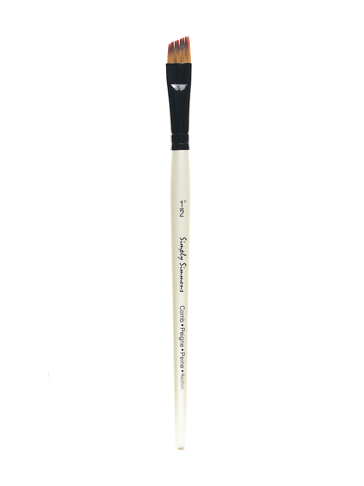 Simply Simmons Short Handle Brushes angle comb 1 2 in.