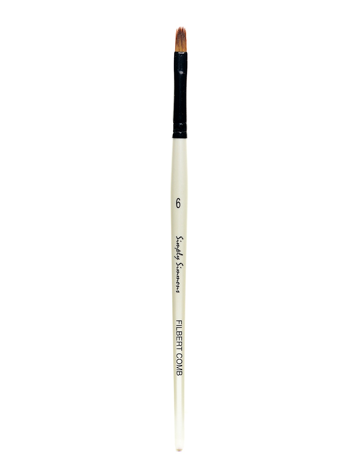 Simply Simmons Short Handle Brushes filbert comb 6