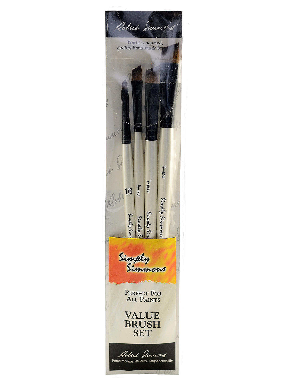 Simply Simmons Short Handle Brush Sets All the Angles Set 4-piece