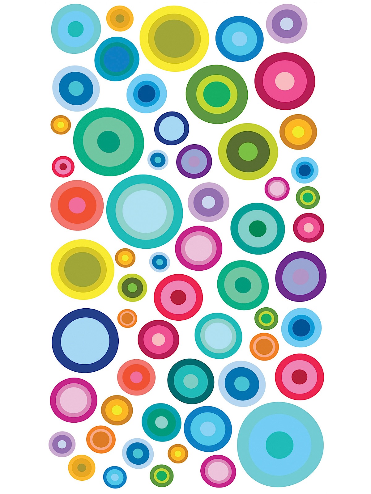 Classic Stickers color bubbles 56 pieces