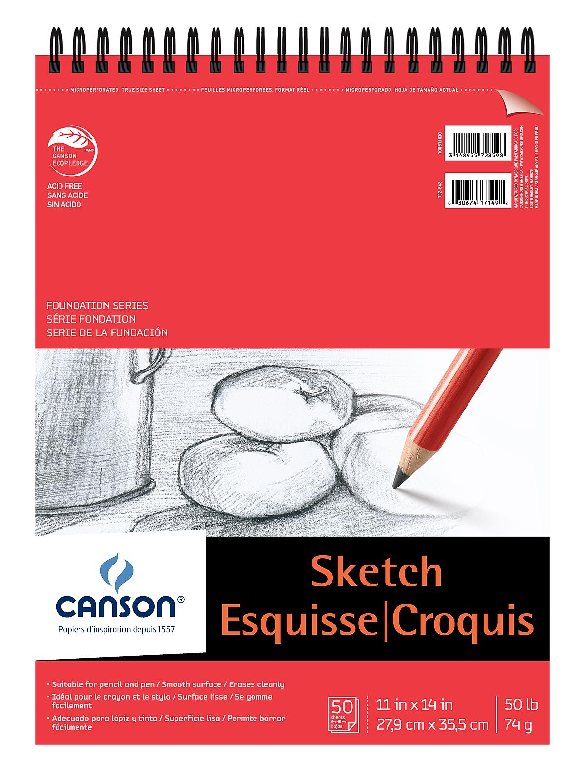 Foundation Sketch Pads 11 In. X 14 In. 50 Sheets