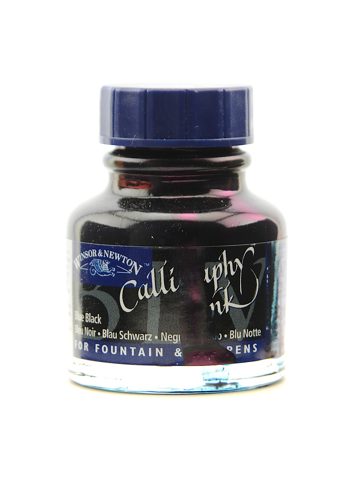 Calligraphy Ink Blue Black 1 Oz.