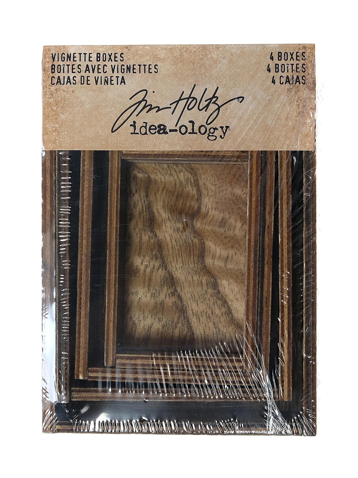 Idea-ology Structures vignette boxes 2 in. x 3 in. to 3 in. x 5 in. set of 4