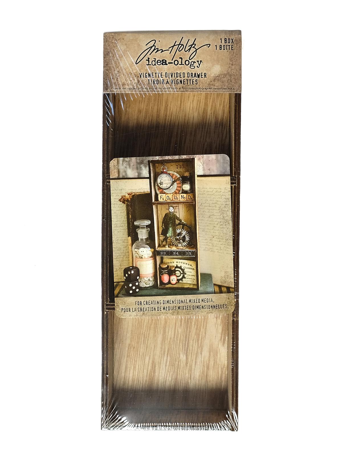 Idea-ology Structures vignette divided drawer 10 in. x 3 1 2 in. each