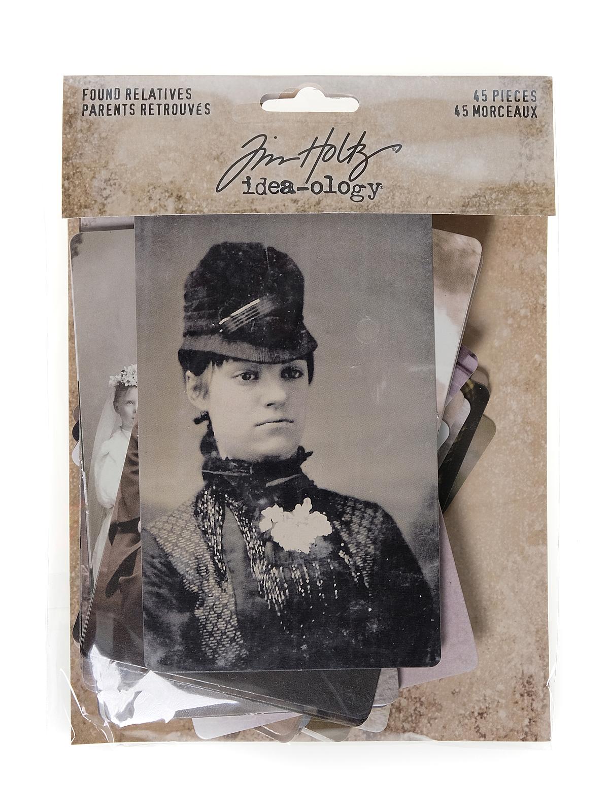 Idea-ology Paperie found relatives vintage portraits 45 pieces